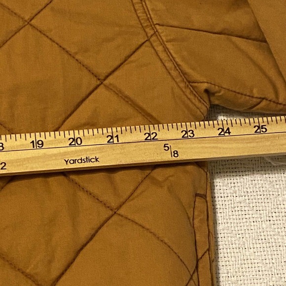 Wild Fable Women's Medium Oversized Woven Quilted Bomber Jacket Dessert Orange - Picture 9 of 13